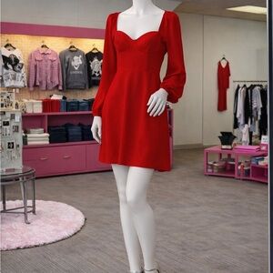 Steve Madden Bold Red Asymmetrical Dress